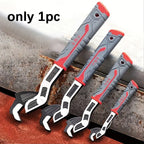 Multifunctional Self-locking Wrench, 8 Inch Pipe Flexible Wrench, Quick-Opening for Water Heating Pipes, Plumbing Repair Wrench, Adjustable Pipe Wrench, Pipe Wrench Set [Sold 617 units]