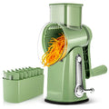 SUSTEAS Rotary Cheese Grater with Handle, 5 Well-Designed Blades, Strong Suction Cup Base, Kitchen Utensils Vegetable Slicer Dicer Fruit Vegetable Slicer Gadgets Kitchen summerwins