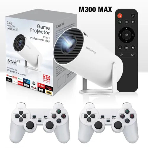 Smart Gaming Projector Android Projector with Wireless Controller and IR Remote Control
