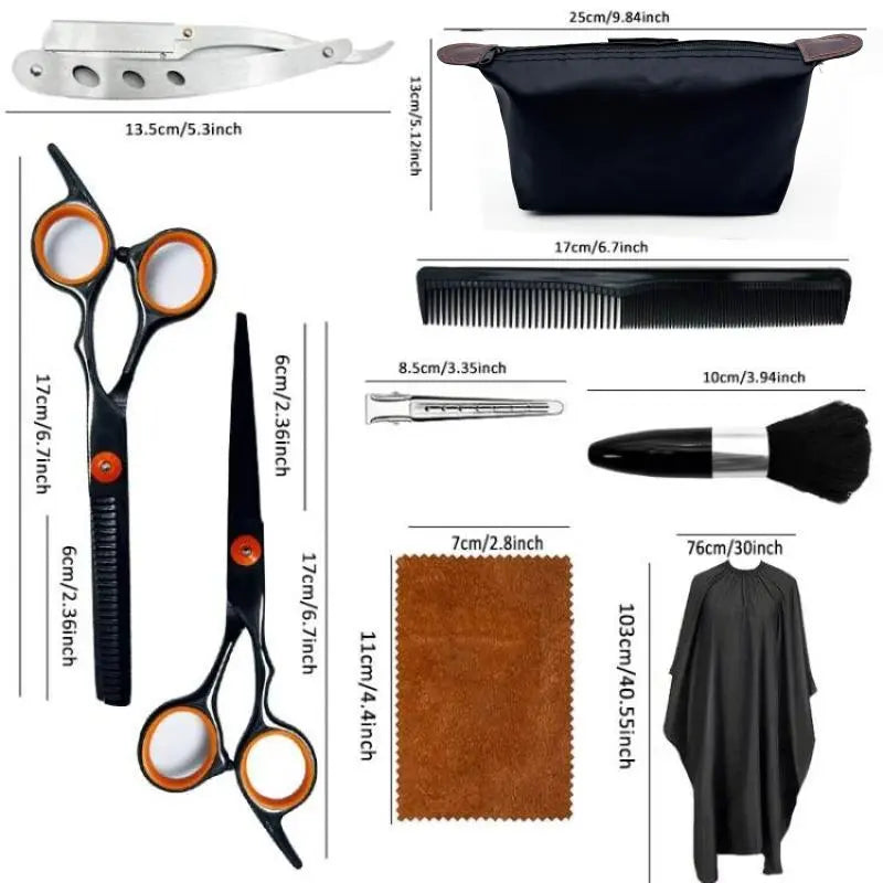 Hair Styling Tool Set, Hair Cutting Kit, Barber Haircut Kit, Professional Hair Styling Tools for Salon & Barber Shop & Home Use