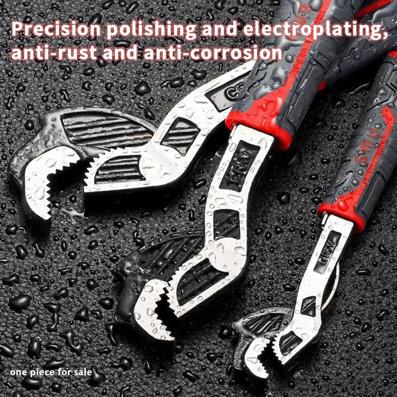 Multifunctional Self-locking Wrench, 8 Inch Pipe Flexible Wrench, Quick-Opening for Water Heating Pipes, Plumbing Repair Wrench, Adjustable Pipe Wrench, Pipe Wrench Set [Sold 617 units]