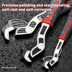 Multifunctional Self-locking Wrench, 8 Inch Pipe Flexible Wrench, Quick-Opening for Water Heating Pipes, Plumbing Repair Wrench, Adjustable Pipe Wrench, Pipe Wrench Set [Sold 617 units]