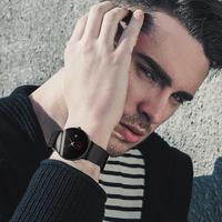 LIGE Men's Casual Trendy Quartz Wristwatch - 40mm Round Quartz Dial, 30m Waterproof, Adjustable Hook Strap, Custom Fit, Easy to Use, Male Wear Fashion Accessory, Unique Gift for Him [Sold 608 units]
