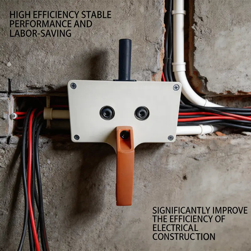 Heavy-Duty Drill-Powered Cable Pulling Tool - Up to 0.315”/8mm Capacity Conduit Wire Feeder, Save Time & Effort, Fast Wire Threading, for Electricians, Ideal for Conduit Running & Tight Spaces