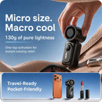 Mini Portable Handheld Clip Fan 3-in-1 Rechargeable 3000mAh Battery, 5 Speeds, 180° Adjustable Airflow, USB Cooling, Perfect for Travel, Office, and Personal Use - Protection