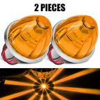 2PCS LED Watermelon Lights Truck Car Side Marker Light Pick up Truck Clearance Lamp Turn Signal Indicator Lamp for Lorry Trailer [Sold 506 units]