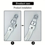 15PCS Universal Belt Tensioner Pulley Removal Tool Kit, Serpentine Belt Wrench Set for Engine Timing, Nut Bolt Screw Remover