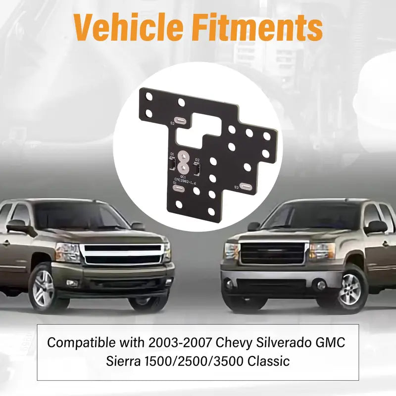 6 High Mod Lights Module for 2003-2007 Chevy Silverado GMC Sierra 1500/2500/3500 Classic GM Trucks, FR-4 PCB Car Accessory, Enables Low/High Beams & DRL Stays Active Simultaneous Operation, Vehicle Accessory Auto Part（1,000+ sold）