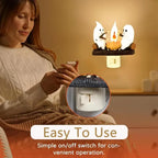 2026 3D LED Ghost Campfire Flickering Night Light - Ambient Night Lights, LED Decorative Accessories, Home Decoration Lamp, Funky Unique Home Decor, Spooky Halloween Indoor Decor, Halloween Party Supply, Unique Gift（sold：641）