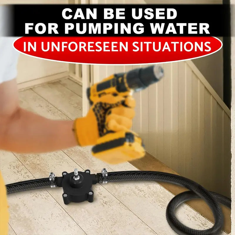 Mini Electric Drill Pump Portable Hand Drill Powered Water Pump Diesels Oil Fluid Water Hand Self-Priming Transfer Pumps Quick Pumping Speed home garden outdoor Pump Drill Operated  [Sold 561 units]
