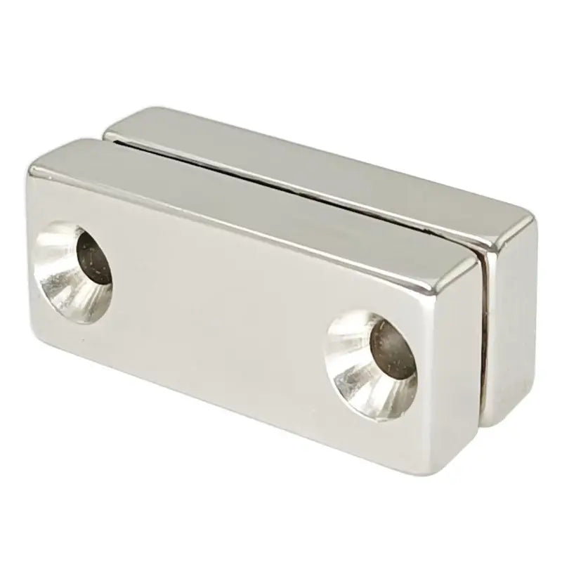 Strong Neodymium Square Magnets, Double Hole Design Magnets, Durable Multi-Application Magnetic Tool for Door, Window, Cabinet, Hardware（1,000+ sold）