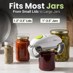 RoboTwist Automatic Jar Opener, Deluxe Accessibility Model with Enhanced Torque, Hands-Free Electric Opener for All Jar Sizes – Ideal for Limited Grip Strength and Easy for Anyone to Use