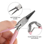 3-Piece Jewelry Pliers Set, Needle Nose, Round Nose & Wire Cutter Tools for Jewelry Making, Repair & Crafts