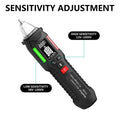 FY18S CAT III 12V-1000V Dual Range Voltage Tester/NCVT, High Sensitivity, Triple Alarm,Flashlight,Temp/Circuit/Outlet Live-Neutral Detection, Ideal for Home DIY, Repairs, Inspection, Electrician & Industrial/Commercial Quick Testing.