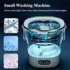 13L Portable Folding Washing Machine - Large-Capacity Foldable Design for Bedrooms, Hotels, Camping, and Small Clothing