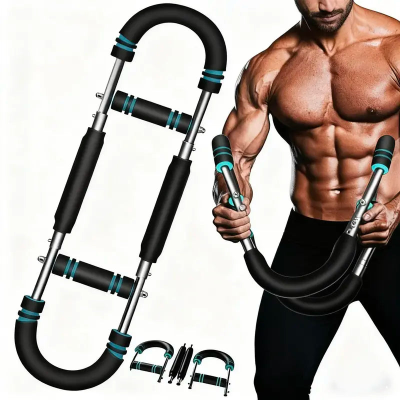 Adjustable Spring Resistance Arm Chest Exerciser Detachable Portable Grip Strength Trainer for Outdoor Gym Home Workout #fitnessgear