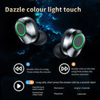 Wireless Earbuds Stereo Headset, Sport Headphones with Touch Control, Lightweight Wireless Earbuds, Bluetooth-compatible Earphones with Charging Case Included, Sports Wireless Earbuds