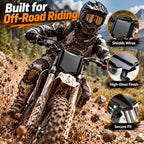 Front Number Plate Holder for E Bike - Thick PP Plastic License Plate with Zip Ties, Universal for Surron Light Bee S/X, Talaria Sting MX3 MX4, Yozma IN10, Ridstar Q20, Super73 E-Ride Pro [Sold 558 units]