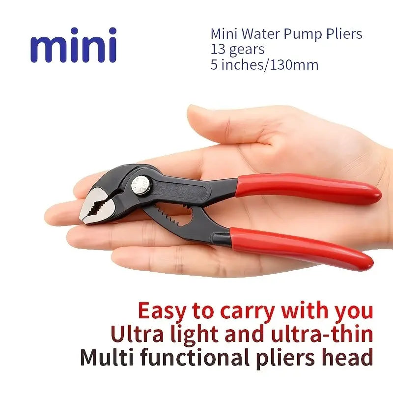 Groove Joint Pliers Set (4/5/7 in) – Fast Adjustable V-Jaw Mechanic Tool with Quick Release & Rubber Grip, Pipe Fitting Hand Tool for Home Repair, Plumbing