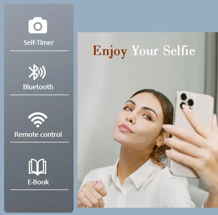Xring Scrolling Ring Remote Control Scroller Page Turner,Bluetooth Selfie & Video Recording Remote,Music Control for iPhone,iPad,Android,Smartphone MothersDaygift Summervibes