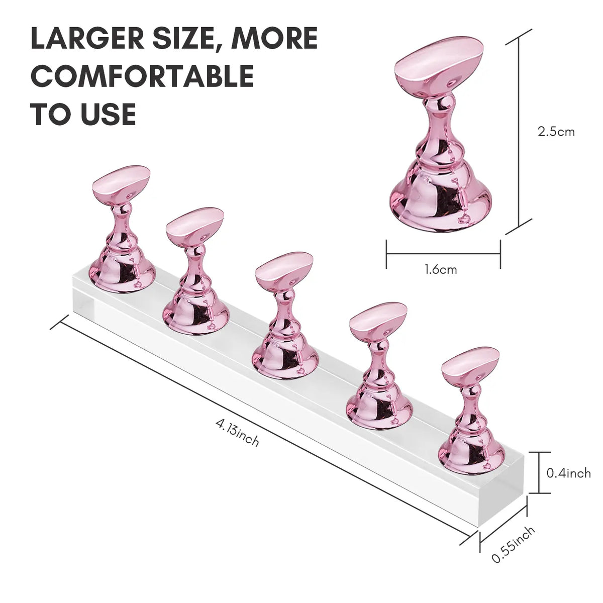 Nail Stand for Nails Art Display Practice Nail Holder for Painting Nails Stand for False Nail Press On Designs Magnetic Fake Nail Holder For Home DIY Salon Supplies Acrylic Nail Art (Tape Not Included, Must Be Purchased Separately) [Sold 703 units]