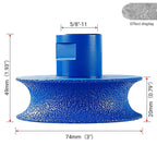 Diamond Round Edge Grinding Wheel - Rounded Corner Disc for Quartz, Marble, Tile & Stone - Angle Grinder Tool for CountertopEdges Abrasive Materials