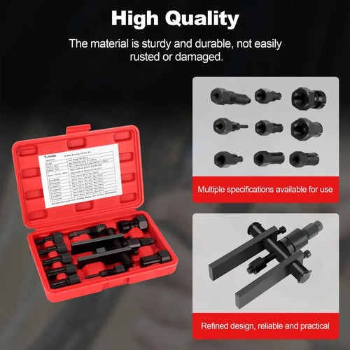 10-Pcs Blind Hole Bearing Puller Kit, 8-25 mm/0.31-0.98 in Automotive & Motorcycle Wheel Inner Bearing Removal Tool Set  [Sold 518 units]