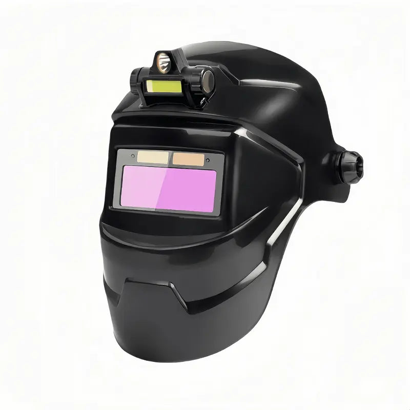 Solar Auto-Darkening Welding Helmet with LCD, Safety Welding Mask for Grinding (Tools & Hardware, Soldering Equipment Accessory)