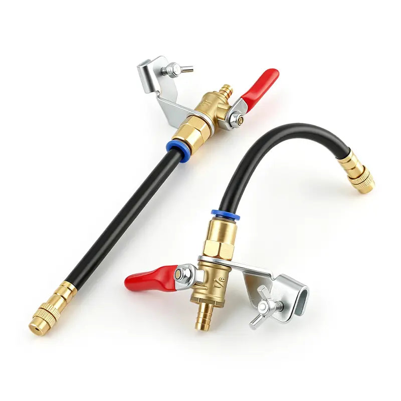 Angle Grinder Dust Remover Aluminum & Brass Misting Attachment, Dual-Mode Adjustable Flow Construction Accessory, Cooling Spray for Cutting Tile/Concrete, Cleaner Workspace Power Tool Accessory,toolupgrade