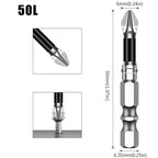 6PCS K5 Anti Slip Bit, Set Bit Obeng K5 Impact Resistant Non Slip Bit, Batang Hex 1/4 Inci High Magnetic Screwdriver Drill Bit Set, Anti-Slip Ph2 Impact Driver Set, Non Slip Screwdriver Bits High Magnetic Lifesparking Drills Bits（1,000+ sold）