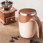 Automatic Magnetic Self Stirring Coffee Mug Rechargeable Stainless Steel Insulated Mixing Cup with Lid for Coffee Milk Tea Hot Chocolate and Protein Powder Christmas Gift