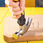Mini Rubber Grip Hammer, High Carbon Steel, Portable Claw Hammer, Small Lightweight Tool, Home Use, Woodworking, Nail Puller, DIY Projects, Clawhammer, Hand Tools, Hardware