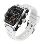 Men's Fashion Quartz Multifunctional Analog Digital Watch, Casual Sporty Multifunction Wristwatch with Luminous Dial and Alarm Mode for Everyday Use（1,000+ sold）