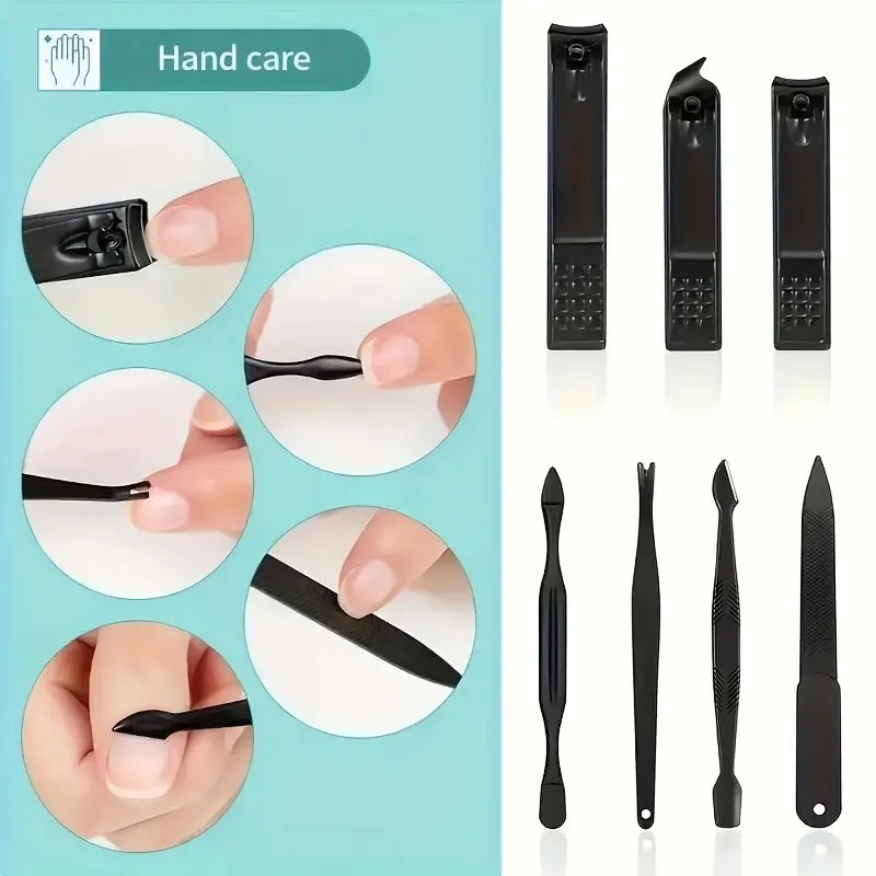 24pcs Professional Nail Clippers Kit - Razor-Sharp Blades For Precise Cutting, DurableAnd Long-Lasting Construction For Both Fingernail And Toenail Trimming Needs -Quality Nails At Home With Essential Tools For Complete Pedicure Care