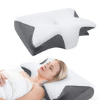 Memory Foam Soft Neck Pillow, 1 Count Comfortable Neck Support Pillow and Neck Rest Cushion for Sleeping, Supportive Memory Foam