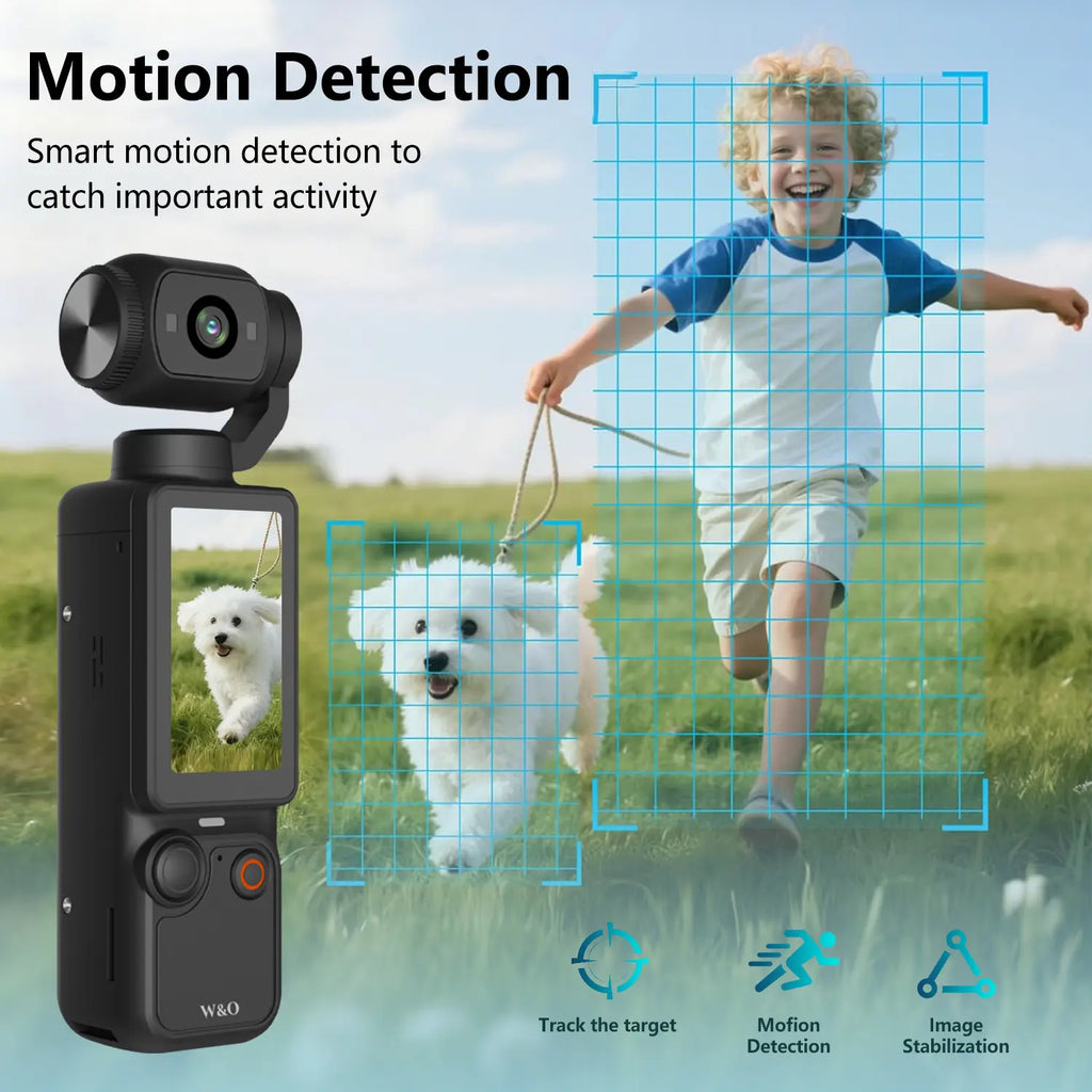 W&O Upgraded Vlogging Camera with 32GB Card, Video Recorder, Digital Vlogging Camera with 180° Rotating Lens, Full Body Camera for Vlogging, Travel & Daily Life Recording, Camcorder, Christmas Gift
