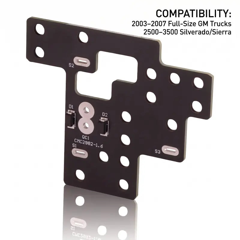 6 High Mod Lights Module for 2003-2007 Chevy Silverado GMC Sierra 1500/2500/3500 Classic GM Trucks, FR-4 PCB Car Accessory, Enables Low/High Beams & DRL Stays Active Simultaneous Operation, Vehicle Accessory Auto Part   [Sold 1000+ units]