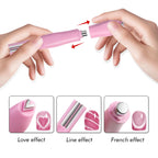 3 in 1 Nail Magnet Tool, Upgraded Nail Magnet Pens, Multi-Function Magnet Stick 3D Magnetic Cat Eye Gel Polish Nail Art, for Salon, Studio or Home Nail Art Sheet Nail Art Kits, Nails Supplies, Easy To Use Nail Manicure Kit Pink [Sold 428 units]