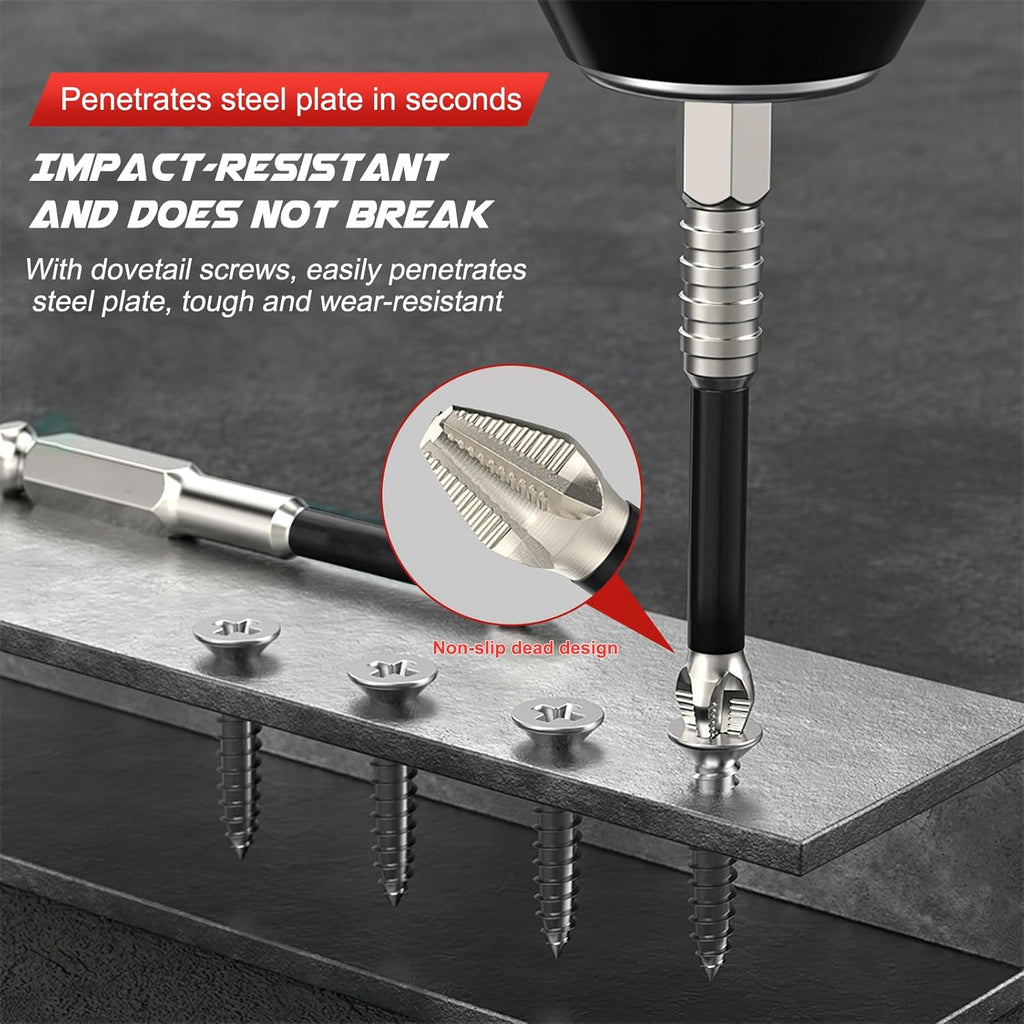 High-Strength Millimeters Drill Bit Set - Impact-Resistant, Non-Slip Design, Various Sizes Electric Screwdriver Accessory Power Tool Attachment Kit  [Sold 1000+ units]