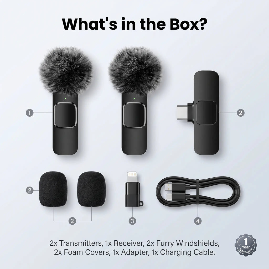 Mini Wireless Lavalier Microphone for iPhone/Android Smartphones,Portable USB-C Lapel Mic for Audio/Video Recording,Plug-and-Play Wireless Microphone for Live Streams,Interviews,Teaching,Vlog,YouTube,Tiktok,USB-C Mics, Abs, Accessories