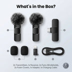 Mini Wireless Lavalier Microphone for iPhone/Android Smartphones,Portable USB-C Lapel Mic for Audio/Video Recording,Plug-and-Play Wireless Microphone for Live Streams,Interviews,Teaching,Vlog,YouTube,Tiktok,USB-C Mics, Abs, Accessories