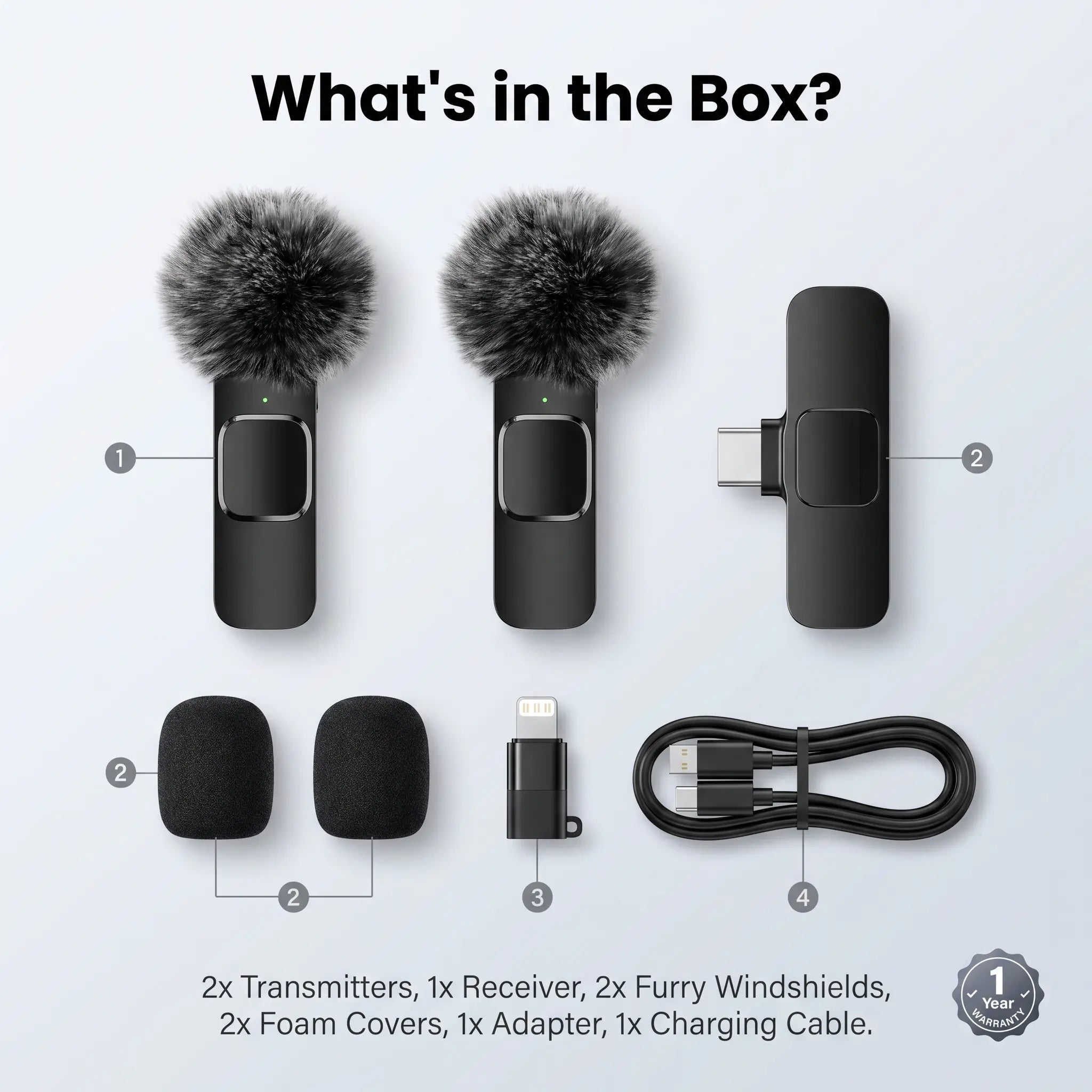 Mini Wireless Lavalier Microphone for iPhone/Android Smartphones,Portable USB-C Lapel Mic for Audio/Video Recording,Plug-and-Play Wireless Microphone for Live Streams,Interviews,Teaching,Vlog,YouTube,Tiktok,USB-C Mics, Abs, Accessories