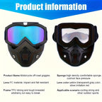 A Full-face Goggle with Anti-fog High-definition Lenses, a Detachable and Adjustable Ski Mask, and a Comfortable Handyman mask Sponge Pad - Made of Plastic Yard Work