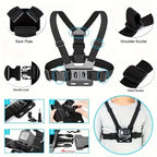 Chest Mount Cell Phone Holder, Stable Non-Slip, Adjustable Cellphone Mount, Universal Smartphone Holder for Outdoor Sports, Cycling & Running Recording, Universal Phone Holder