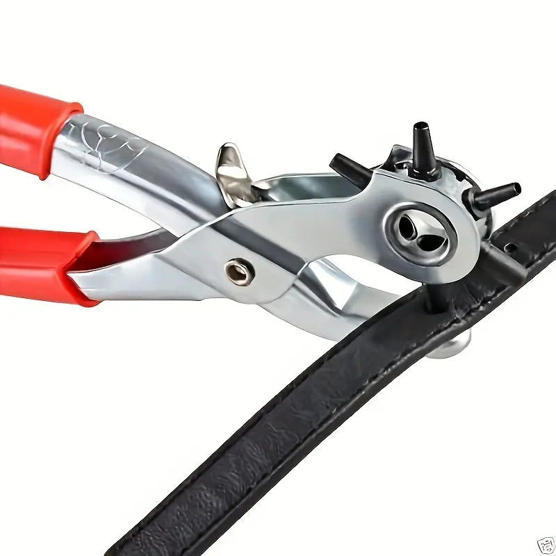 Belt Punch Pliers - Specialty Hand Tool with Smooth Hole Puncher, DIY Tools for Belt Perforation, Home Leather Projects, Father's Day Gift