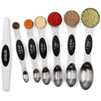 Stainless Steel Magnetic Spoons 7 Set with Leveler for Baking, Stackable Metallic Spice Kitchen Utensils and Gadgets Measure Cups Measuring [Sold 619 units]