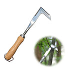 2026 Crack Weeder Tool , lawn mower tools Stainless Steel Manual Grass Puller with Beech Wood Handle for Sidewalk Driveways Patio Paver Narrow and Wall Gaps Garden