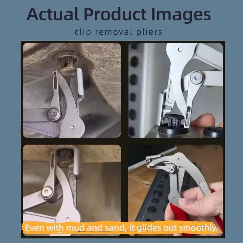 New Auto Fastener Clip Removal Pliers - Heavy-Duty Metal Quick-Release Hand Tools, Non-Destructive Plastic Clip Removal Pliers & Pincers, Automotive Disconnect Repair Hardware, Essential Tools and Gadgets for Outdoor Emergencies