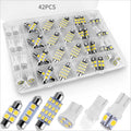 42Pcs Interior LED Car Bulb Kit Car Led Lights, DE3175 T10 194 31mm 41mm Replacement Bulbs for Dome Map Cab & Tail Light, Universal Truck & Car Lighting Accessory（1,000+ sold）