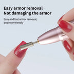 Wireless Electric Nail Drill File, Professional Manicure Tool, Multiple Grinding Heads, LED Display, 32 Speed Settings, Portable Gift